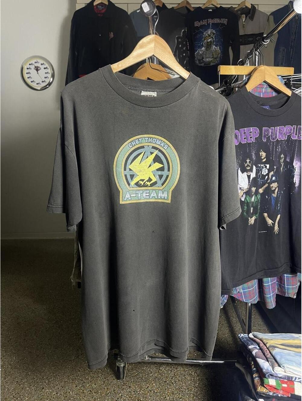 Vintage 90s Chet Thomas A-Team Faded Skateboarding Shirt